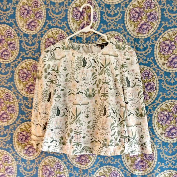 Brooks Brothers Floral Cotton Blouse - Picture 3 of 6